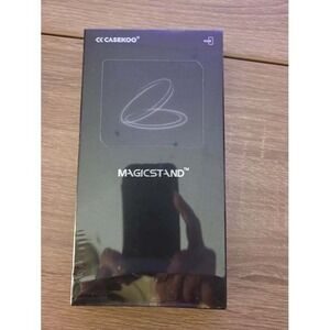 CASEKOO MagicStand iPhone Case Black Slim Protective Cover with Ring Stand
